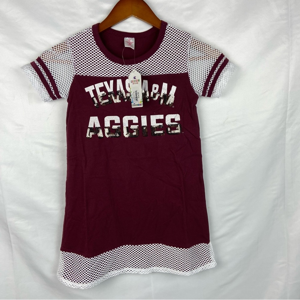 NWT Colosseum Texas A&M Aggies Girl Dress Sz Youth Small (6-6x) $34
